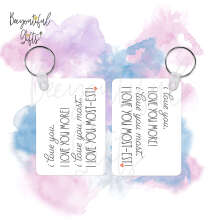 Valentine's Day Key Ring - I Love You Most-est