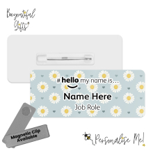 #hello my name is... Name Badge - Daisies & Hearts