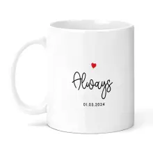 Personalised Anniversary Ceramic Mug - Always