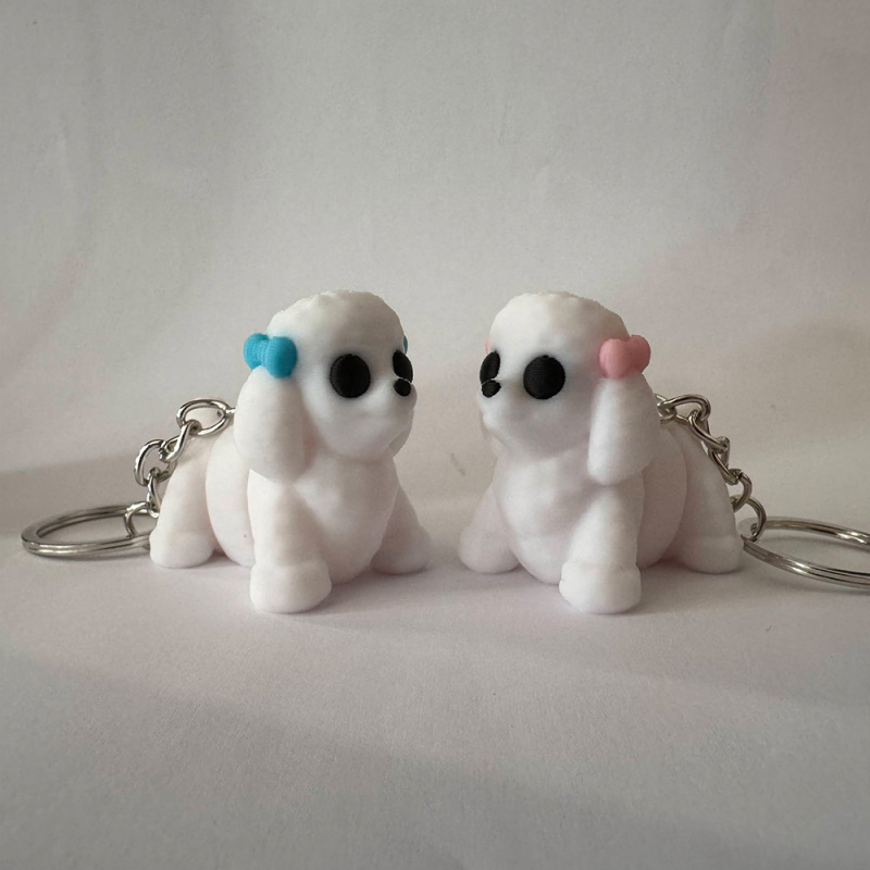 Poodle Keyring