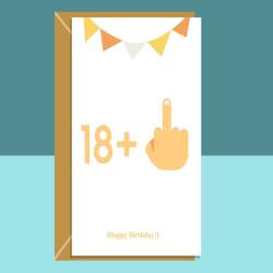Funny 19th Birthday Card - For Him or For Her - Ideal for brother, sister, friend, or anyone turning 19 years old - Can be personalised