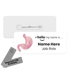 Name Badge - Watercolour Organs Hello My Name is... - Stomach