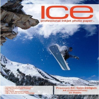 ICE A4 260gsm Resin Coated Satin Photo Paper