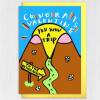 Congrats Valentine, you won a trip to the nether regions funny, rude, sexual innuendo Valentine's Day card (Size A6/A5/A4/Square 6x6") - A6: Single card