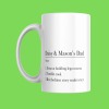 Dad Personalised Mug Gift For Him - Cute Customised Birthday, Father's Day, or Christmas Present for Daddy