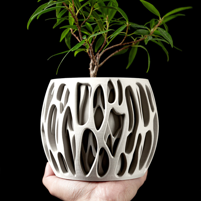 Slime Planter Pot - Matte Dark Green