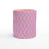 Three Diamond Pink Ceramic Mug