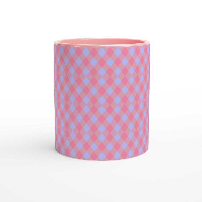 Three Diamond Pink Ceramic Mug