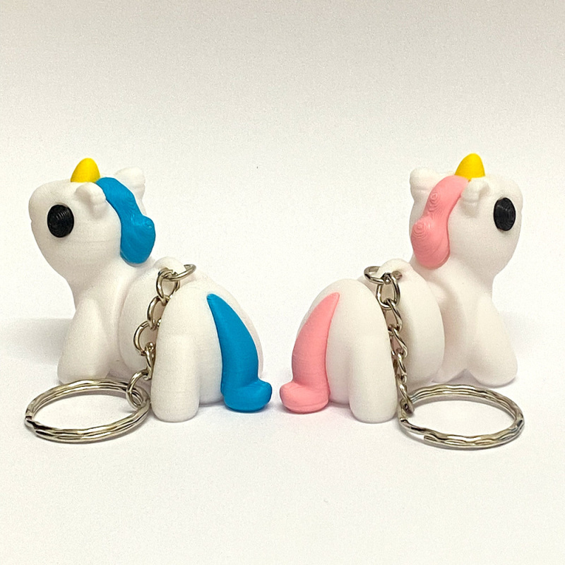 Baby Unicorn Keyring - Blue