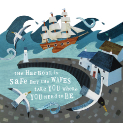 The Harbour is Safe Greetings Card by Lisa Berkshire