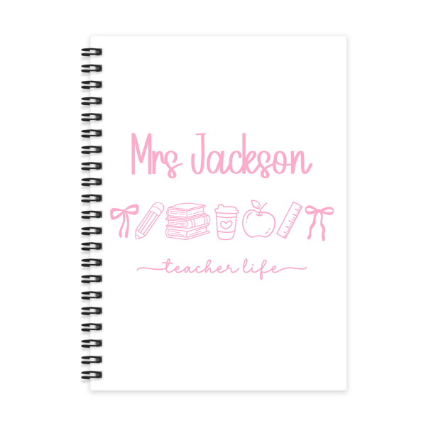 Personalised A5 Teacher Notebook - Teacher Life