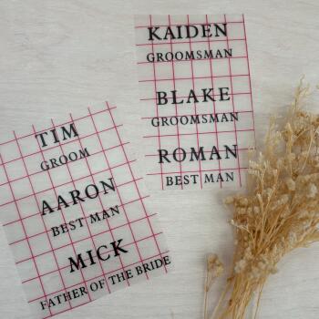 Personalised Wedding Hanger Decals / Decal Only / Wedding Hanger Custom Decal Bridesmaid Gifts / Bridal Decals Permanent Vinyl