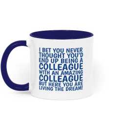 Funny Colleague Mug: Pink or Blue Work Gift