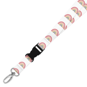 Double Breakaway Lanyard - Cute Boho Rainbow