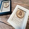 5th anniversary gift - wood. 5th wedding anniversary gift. Personalised 5 year anniversary gift for wife or husband. Fifth anniversary. - White frame