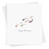 Koi carp greeting card -  designed by Eloise Hall - 15.7 x 11cm and blank inside, made in the UK