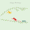 Three Monkeys Birthday Greeting Card