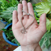 Grey kids bracelet with a Heart Charm