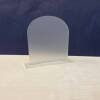 Rectangle A5 A4 Frosted Acrylic Table Number or Sign Blank with Stand / Frosted Clear / Acrylic Blanks / Wedding Signage/ DIY Signage / 3mm - A5 - Arched