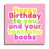 Birthday Card | Fantastic Boobs | Square card