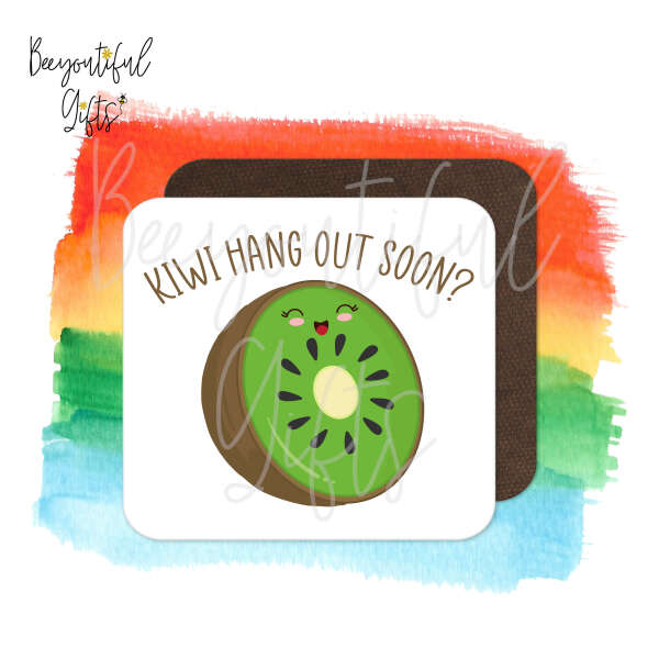 Children's Drinks Coaster - Kiwi Hang Out Soon