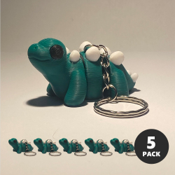 Baby Stegosaurus Keyring Pack (x5)