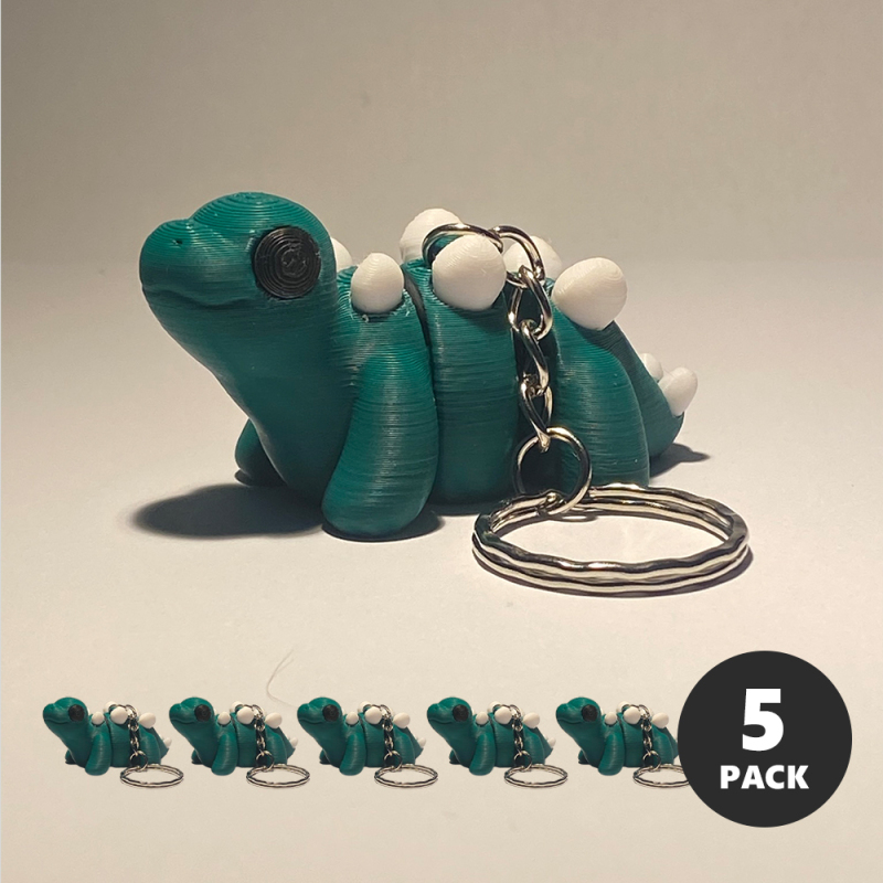 Baby Stegosaurus Keyring Pack (x5)