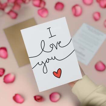 Valentine's Day Card for Her Valentine's Day Card for Wife Valentine's Day Card For Husband Boyfriend or Girlfriend I Love You