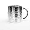 Black Diamond Abstract Mug - Ceramic White