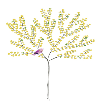 Ginkgo Tree Greeting Card