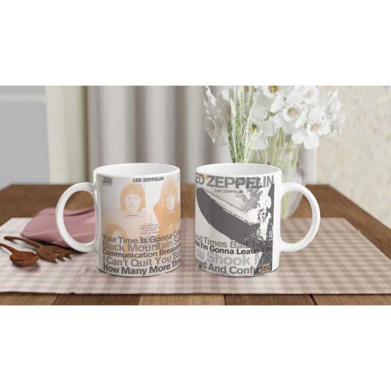 Led Zeppelin Album Track Mug - Ceramic White