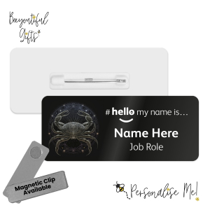 Name Badge - Mystical Zodiac Sign Hello My Name is... - Cancer