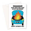 Funny Father's Day Card - Car Advice From Dad - A5 Portrait - 1 Card