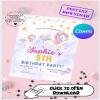 Printable Unicorn Birthday Invitation Template