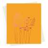 Buttercups and daisies blank card with a pretty pink foil print - designed by artist Eloise Hall - 15.7 x 11cm and blank inside