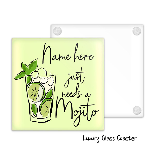 Personalised Mojito Glass Coaster - Just Needs A Mojito