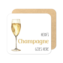 Personalised Champagne Coaster | Personalised Cocktail Coaster