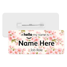 #hello my name is... Name Badge - Cherry Blossoms