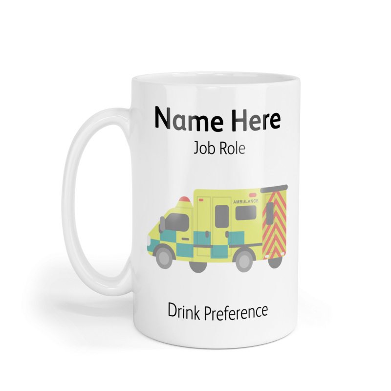 Personalised Ceramic Mug - Ambulance