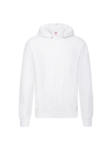 Personalised Fruit of the Loom Overhead Hoodie - White - S