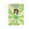 Cute Anime Girl Greeting Card For A Niece - A5 Portrait - 1 Card