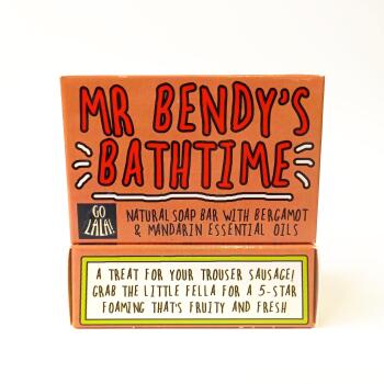 Mr Bendy's Bathtime Soap | Bergamot & Mandarin | Vegan | Funny Gift | Christmas | Stocking Filler | Secret Santa