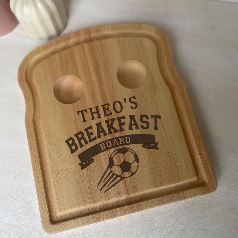 Personalised Dippy Egg Breakfast Board / Easter Gifts for Kids / Personalised Egg and Toast Board / Egg Cup Tray - Dippy Egg - Dinosaur