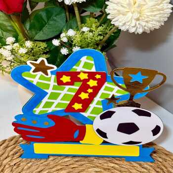 Handmade Personalised Football Cake Topper