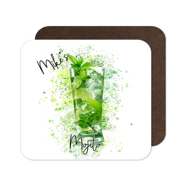 Personalised Mojito Coaster with Splash Effect