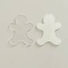 Acrylic Blank Gingerbread Person/Blank Crafts /Craft Embellishments / Craft Projects/ Christmas Decorations/ Sublimation Blanks - With Hole - Clear