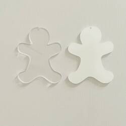 Acrylic Blank Gingerbread Person/Blank Crafts /Craft Embellishments / Craft Projects/ Christmas Decorations/ Sublimation Blanks