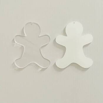Acrylic Blank Gingerbread Person/Blank Crafts /Craft Embellishments / Craft Projects/ Christmas Decorations/ Sublimation Blanks