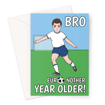 Brother Football Birthday Card - Euro