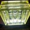 Vintage Architectural Retro Glass Block lamp